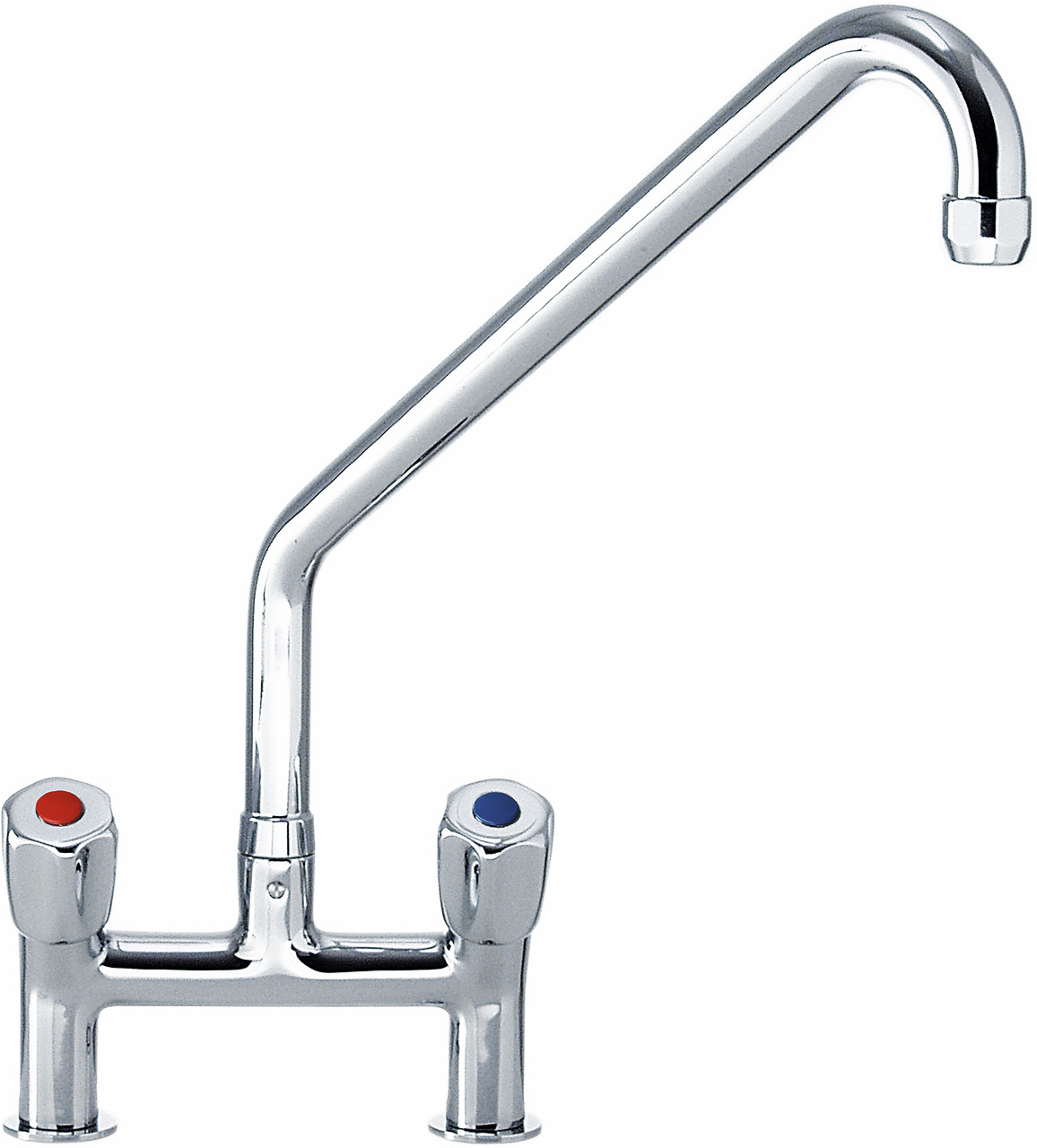 Zweilocharmatur Mischbatterie mit Schwenkhahn Auslauf 250 mm, H=335 mm Zweilocharmatur Mischbatterie mit Schwenkhahn Auslauf 250 mm, H=335 mm