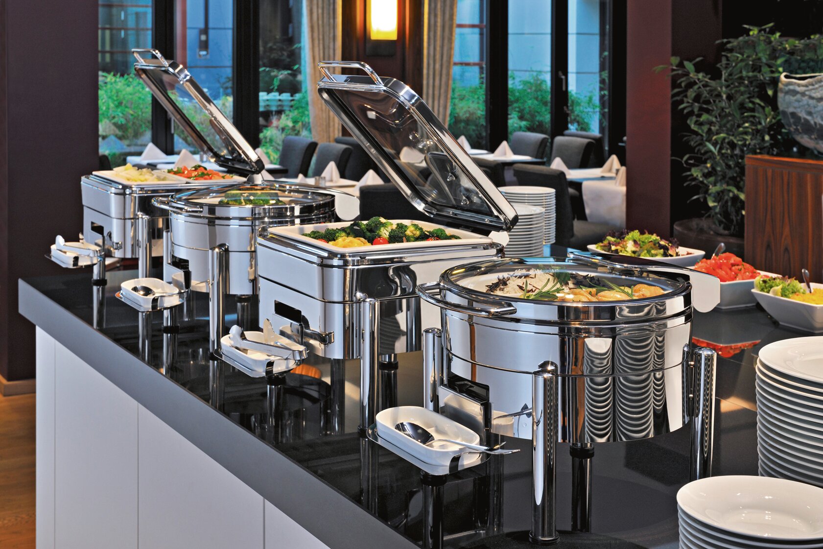 Chafing Dish Induktion rund 390 x 390 x 190 mm Excellent