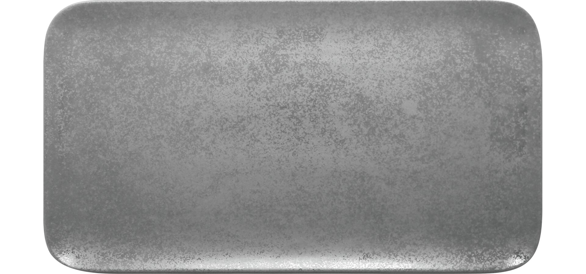 Platte rechteckig 380 x 210 mm grau