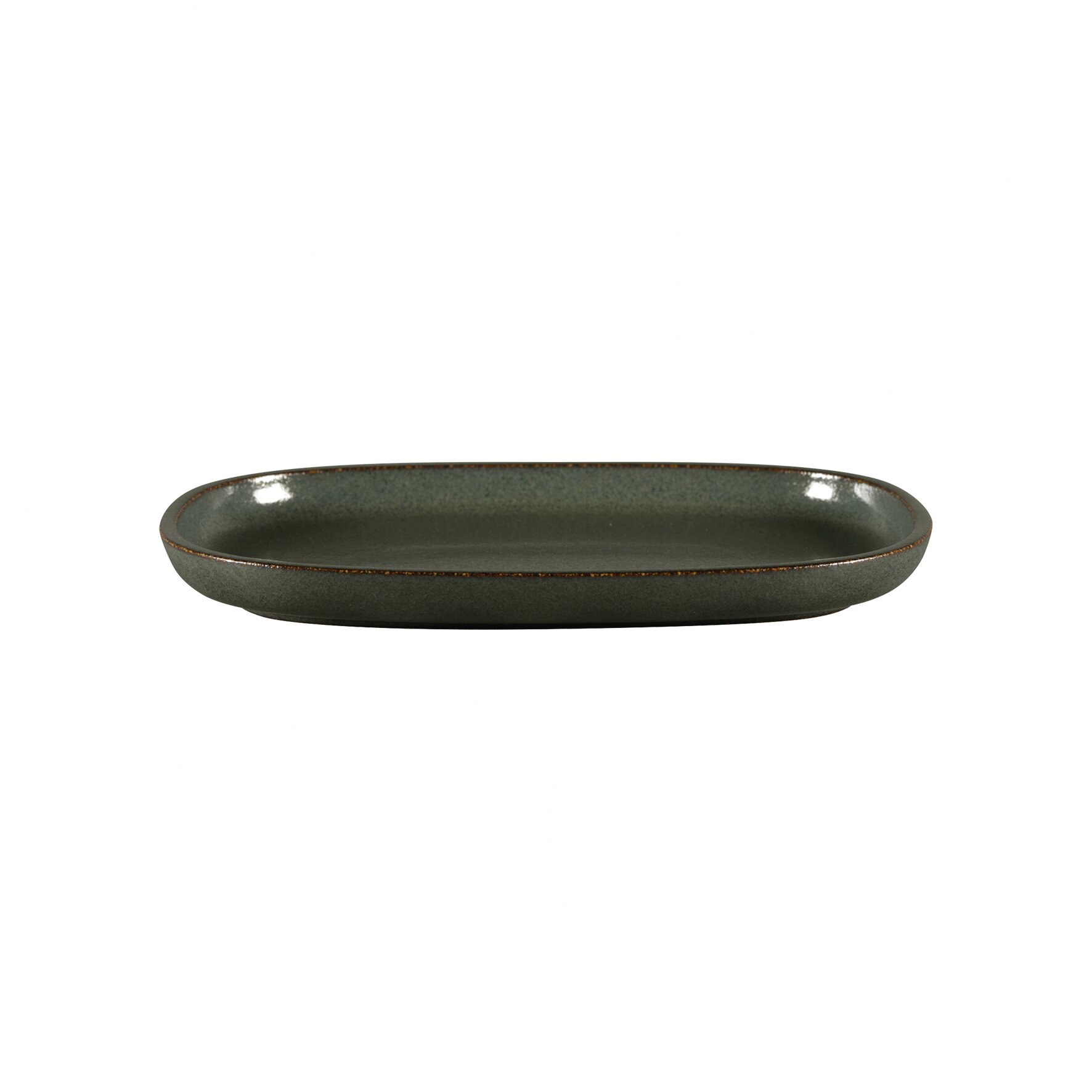 Platte oval flach 261 x 180 mm caldera green Ease Caldera Green