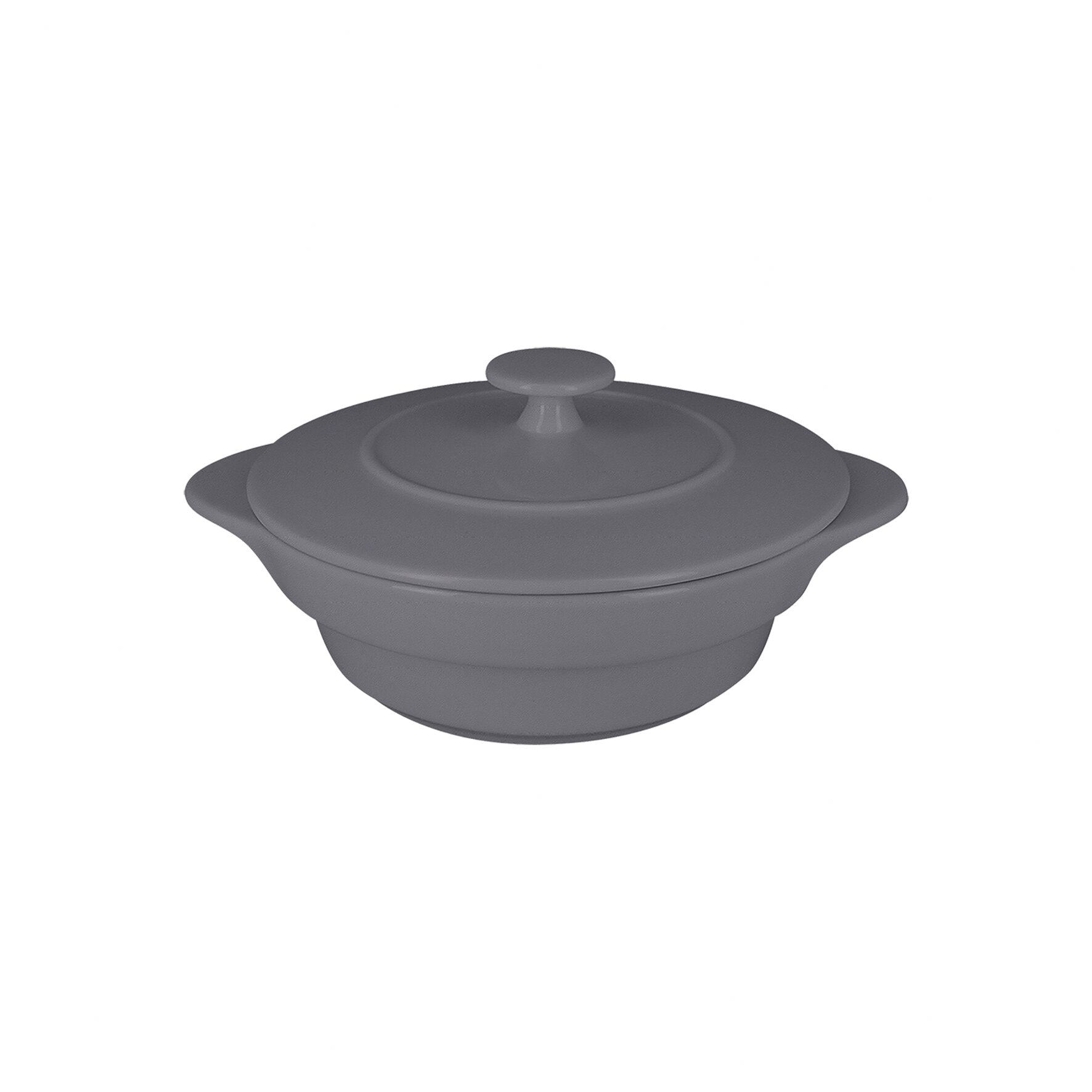 Cocotte rund mit Deckel 100 mm / 0,22 l stone