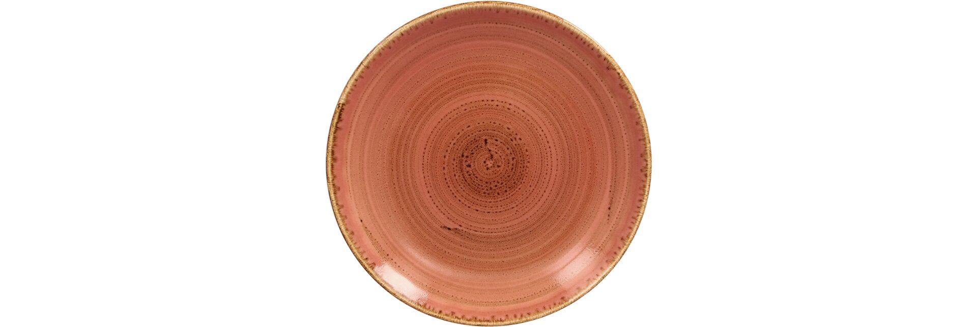Coupteller flach 150 mm coral