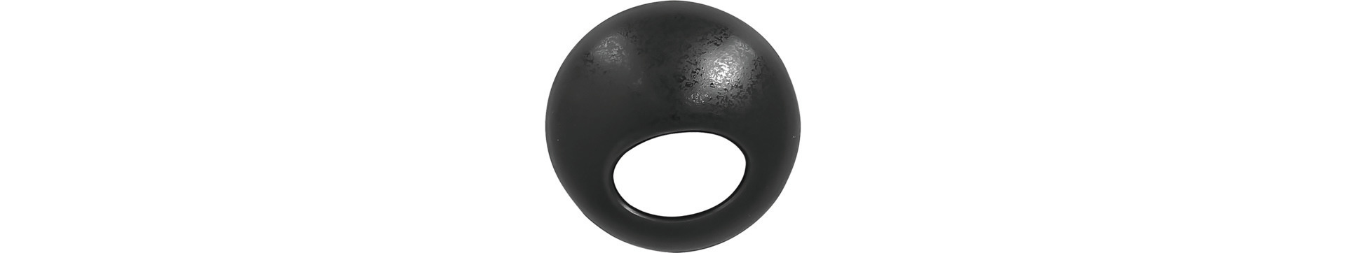 Deckel gewölbt ashore 85 mm schwarz