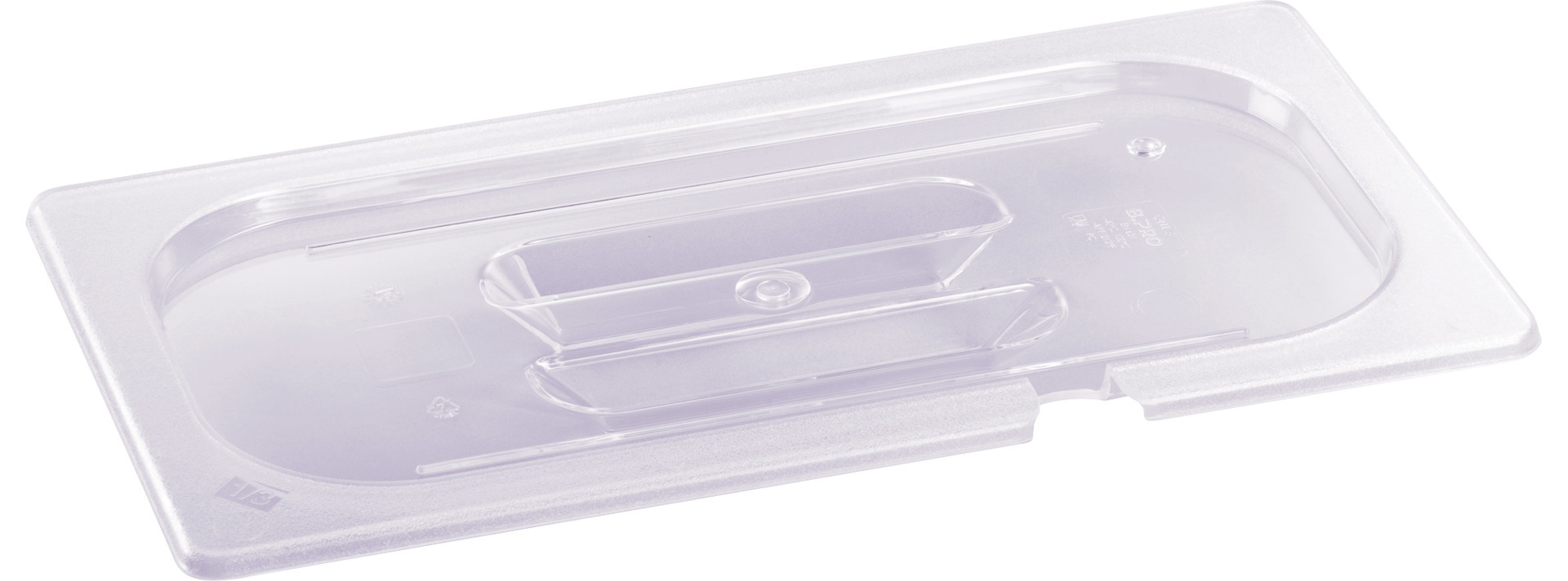 GN-Deckel mit Löffelaussparung GN 1/3  Polycarbonat