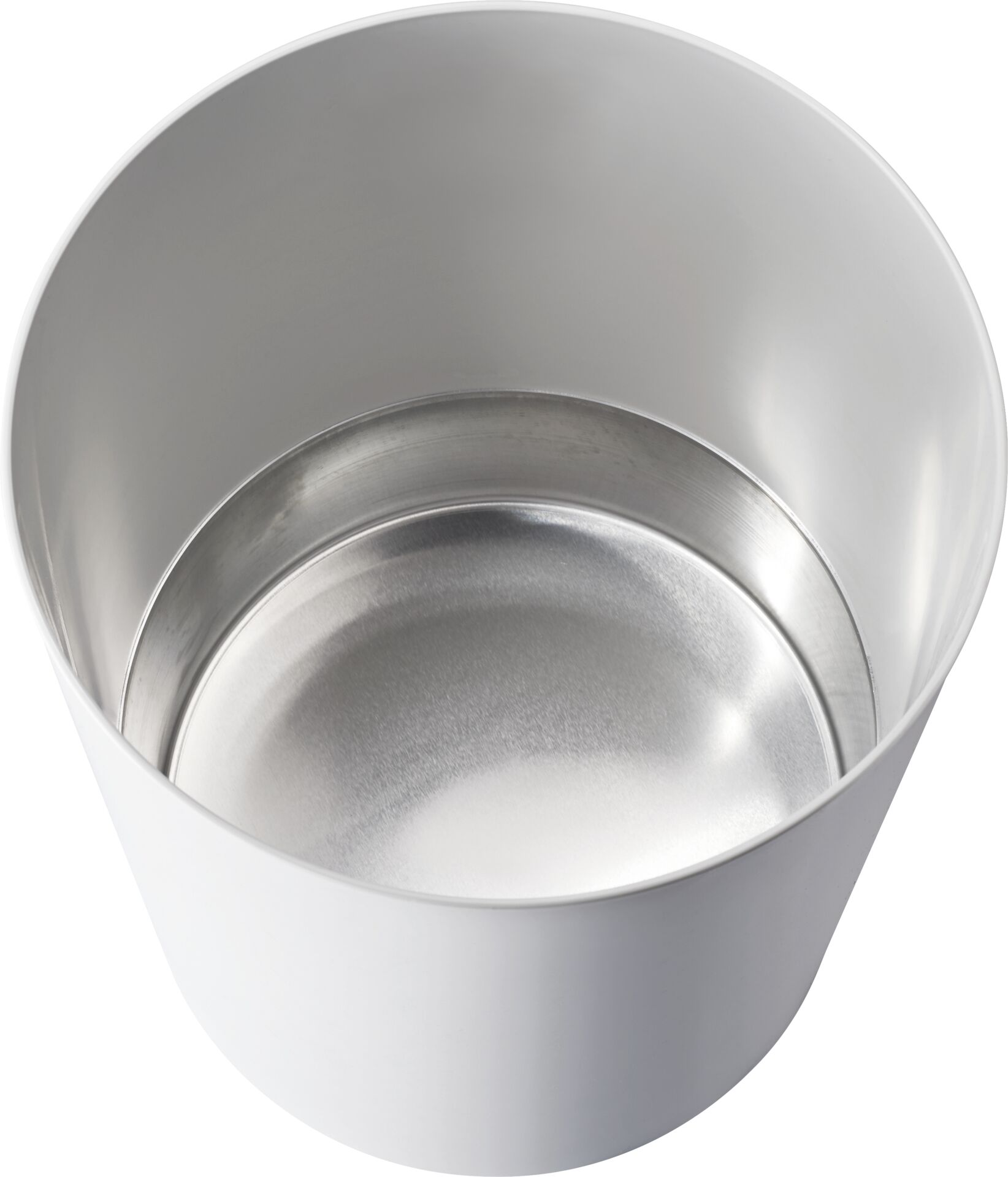 Papierkorb mit Metallboden lichtgrau