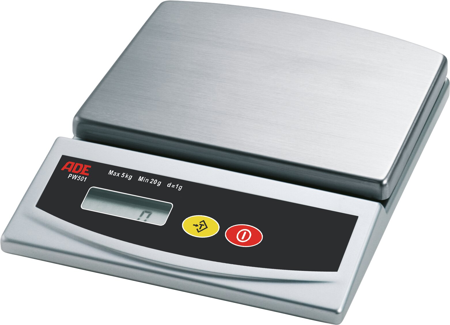 Elektronische Portionswaage bis 5 kg Batteriebetrieb 177 x 223 x 38 mm