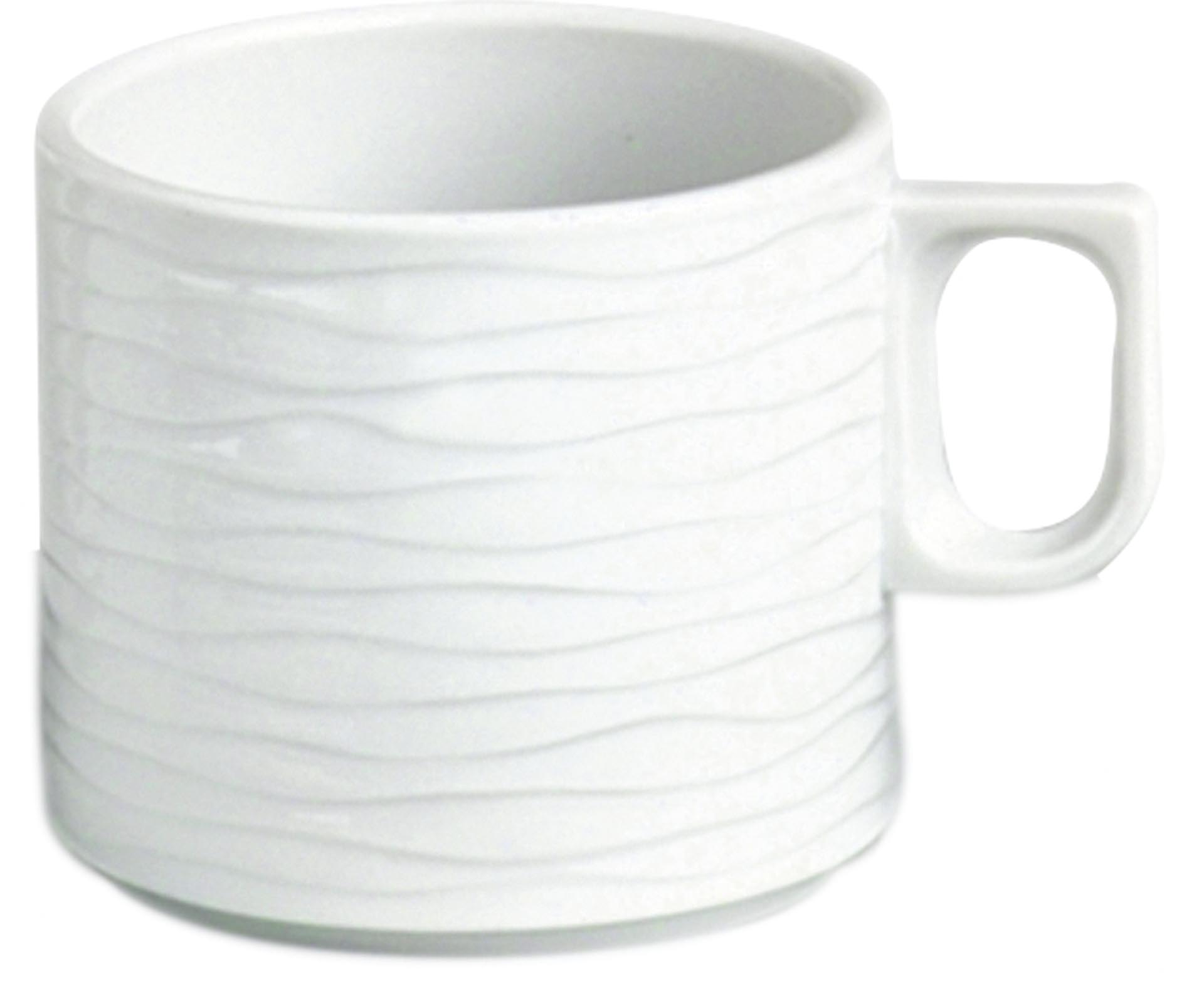 Kaffeetasse "curved" Hotelporzellan