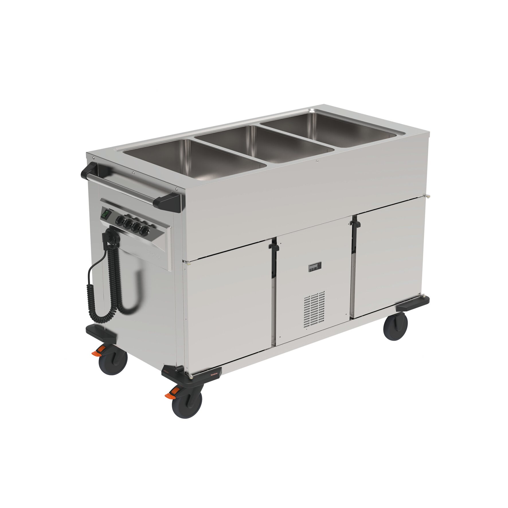 Speisentransportwagen 3-Wannen / 1xF beheizt / 1xF K R290