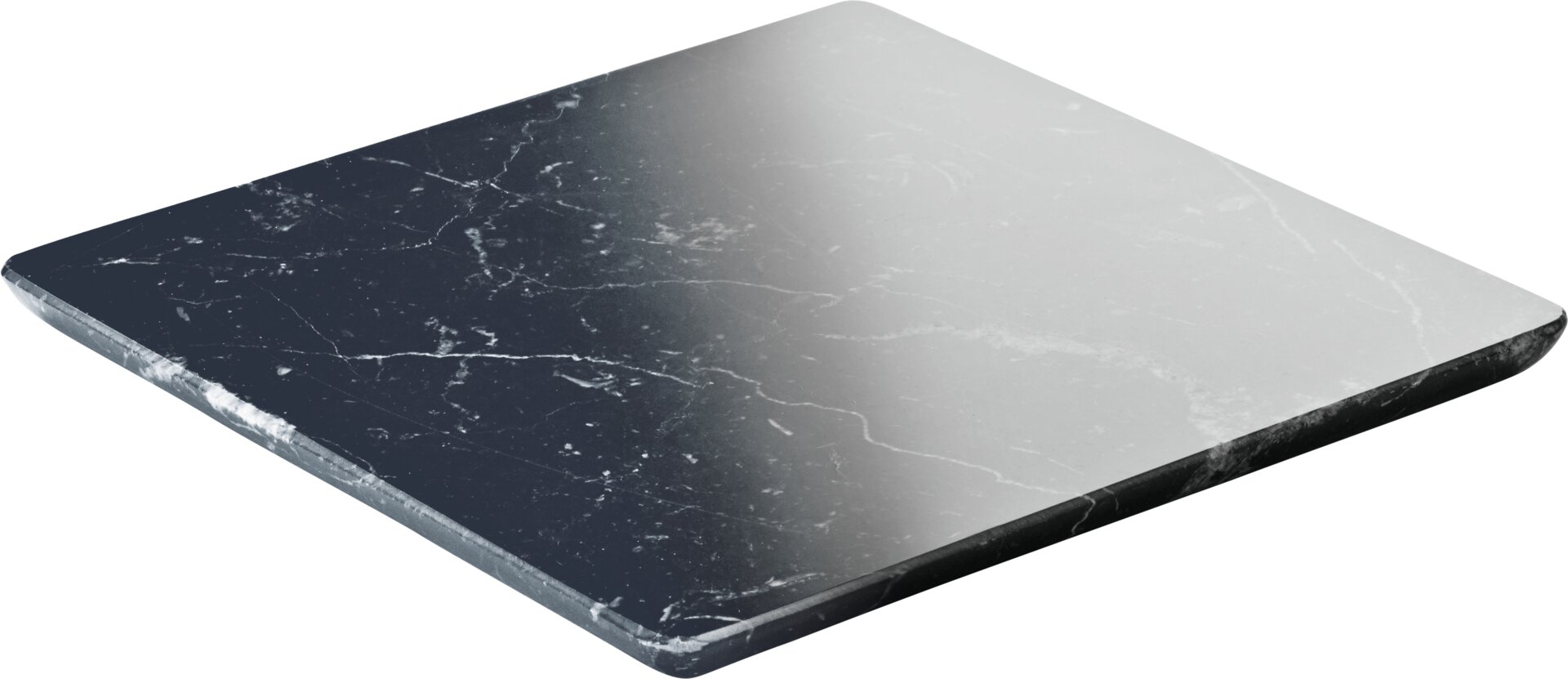 Marmorplatte eckig 180 x 180 mm schwarz Ananti
