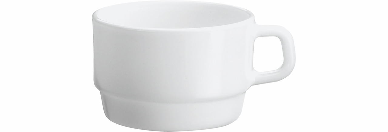 Tasse stapelbar 117 mm / 0,28 l weiß Careware White