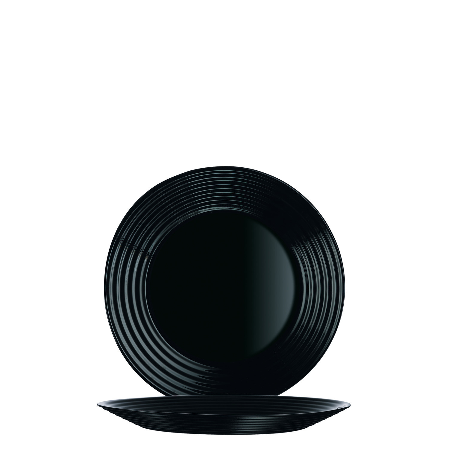 Dessertteller flach 190 mm schwarz