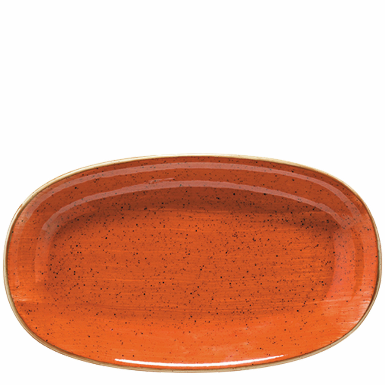 Platte oval Gourmet 335 x 195 mm Aura Terracotta