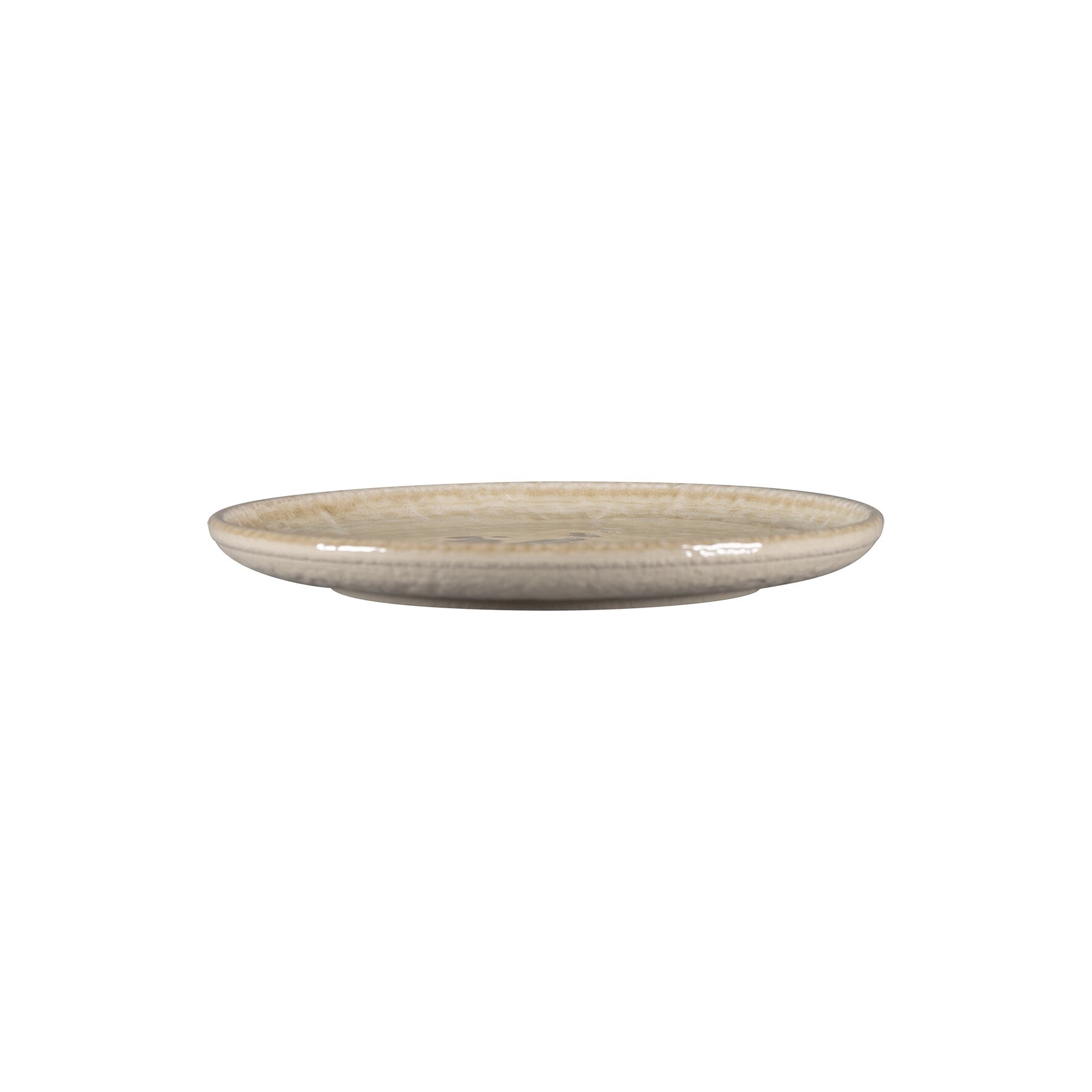 Coupteller flach rund 209 mm Vanilla beige Krush Vanilla Beige