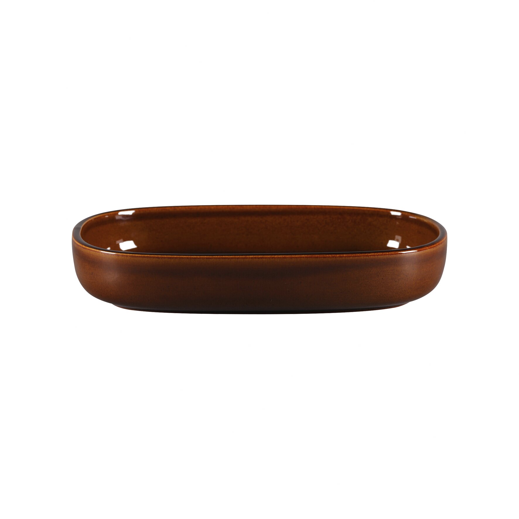 Platte oval tief 260 x 183 mm / 1,12 l honey brown Ease Honey Brown