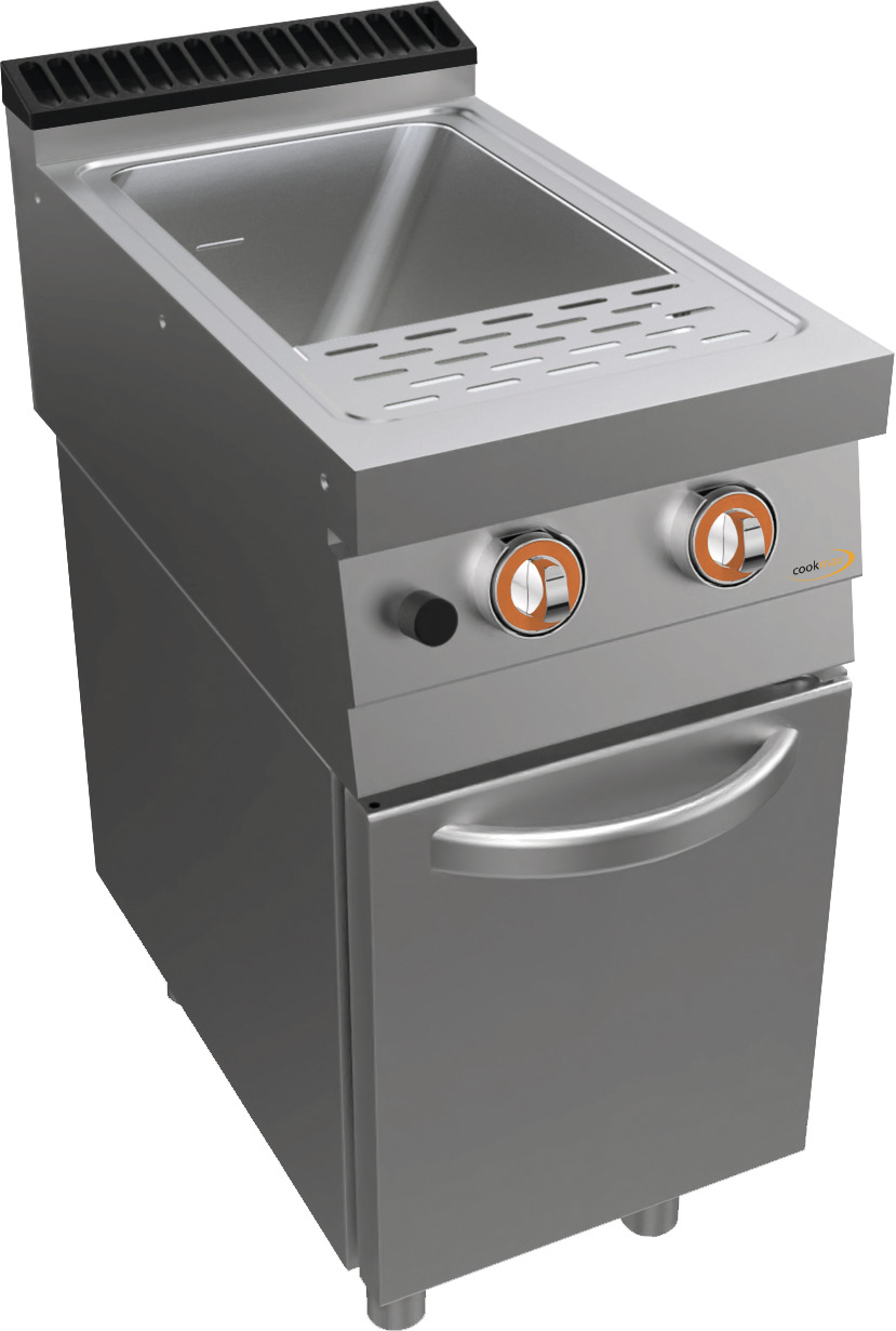 Gas-Nudelkocher, 1 x 26 l, Unterbau mit Türen