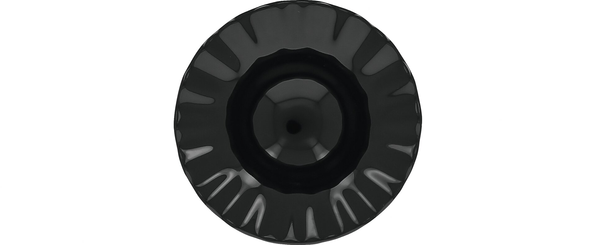 Schale rund gerippt 135 mm / 0,20 l schwarz Aurea