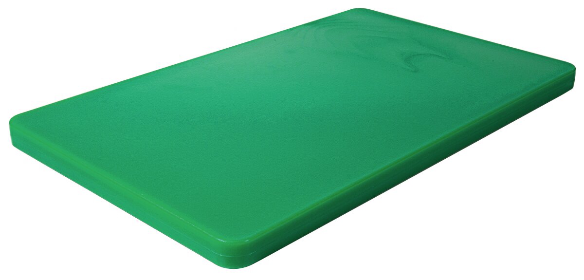 GN-Schneidbrett HACCP GN 1/1 530 x 325 x 25 mm mit Füßchen / grün