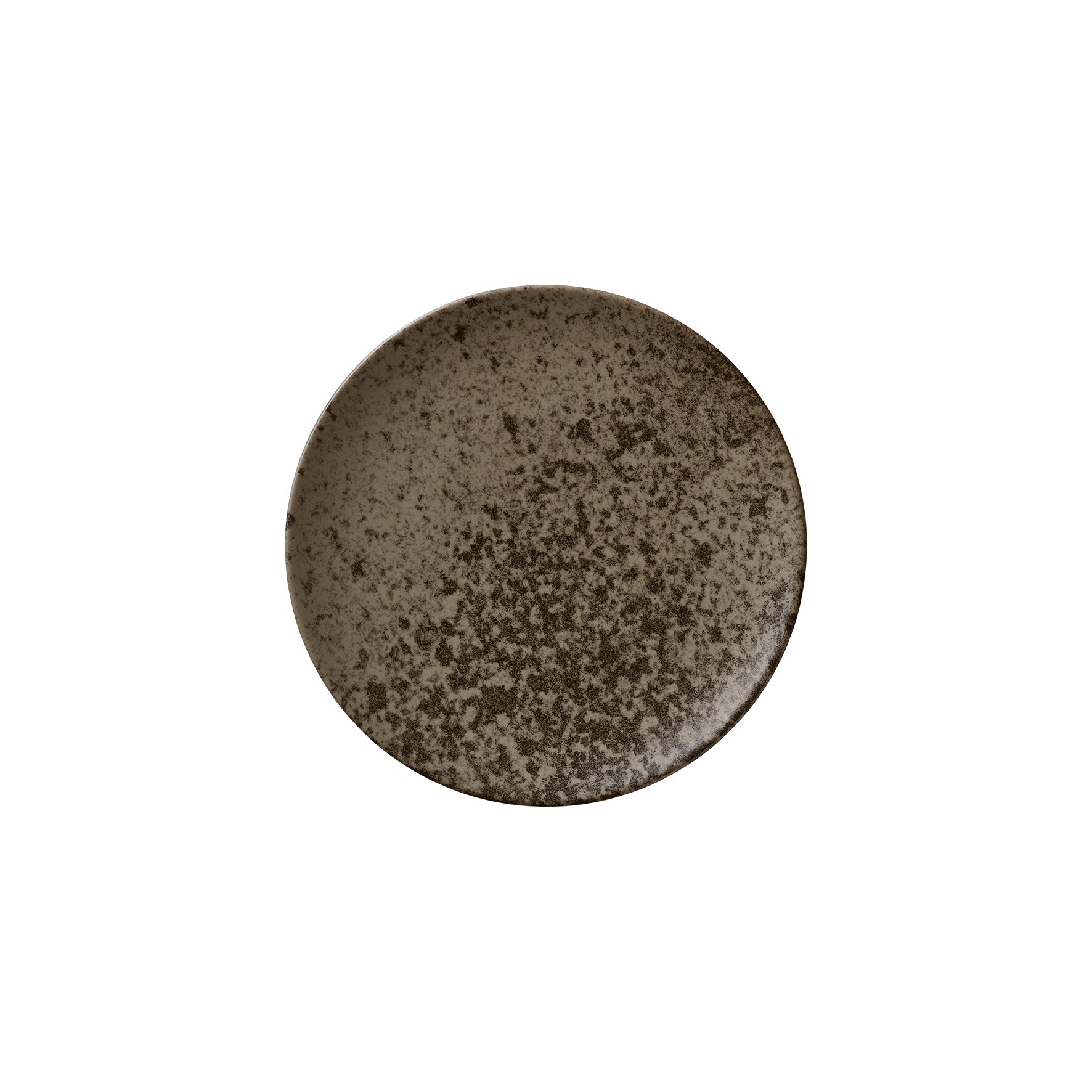 Coupteller flach 202 mm dark brown