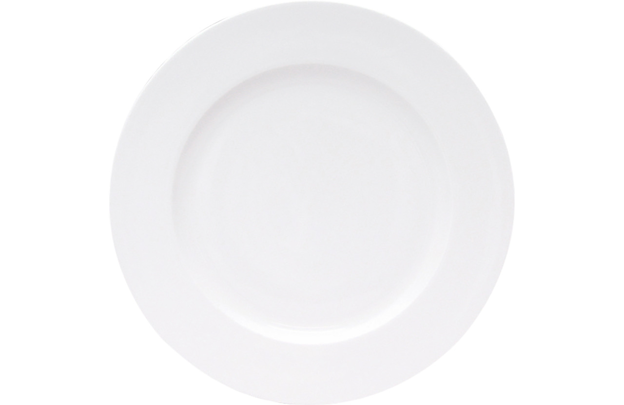 Teller flach mit Fahne 260 mm weiß Snow