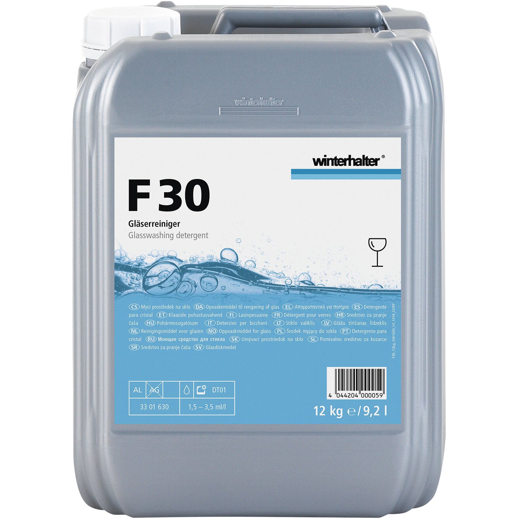Gläserreiniger F 30 / 12,00 kg Kanister