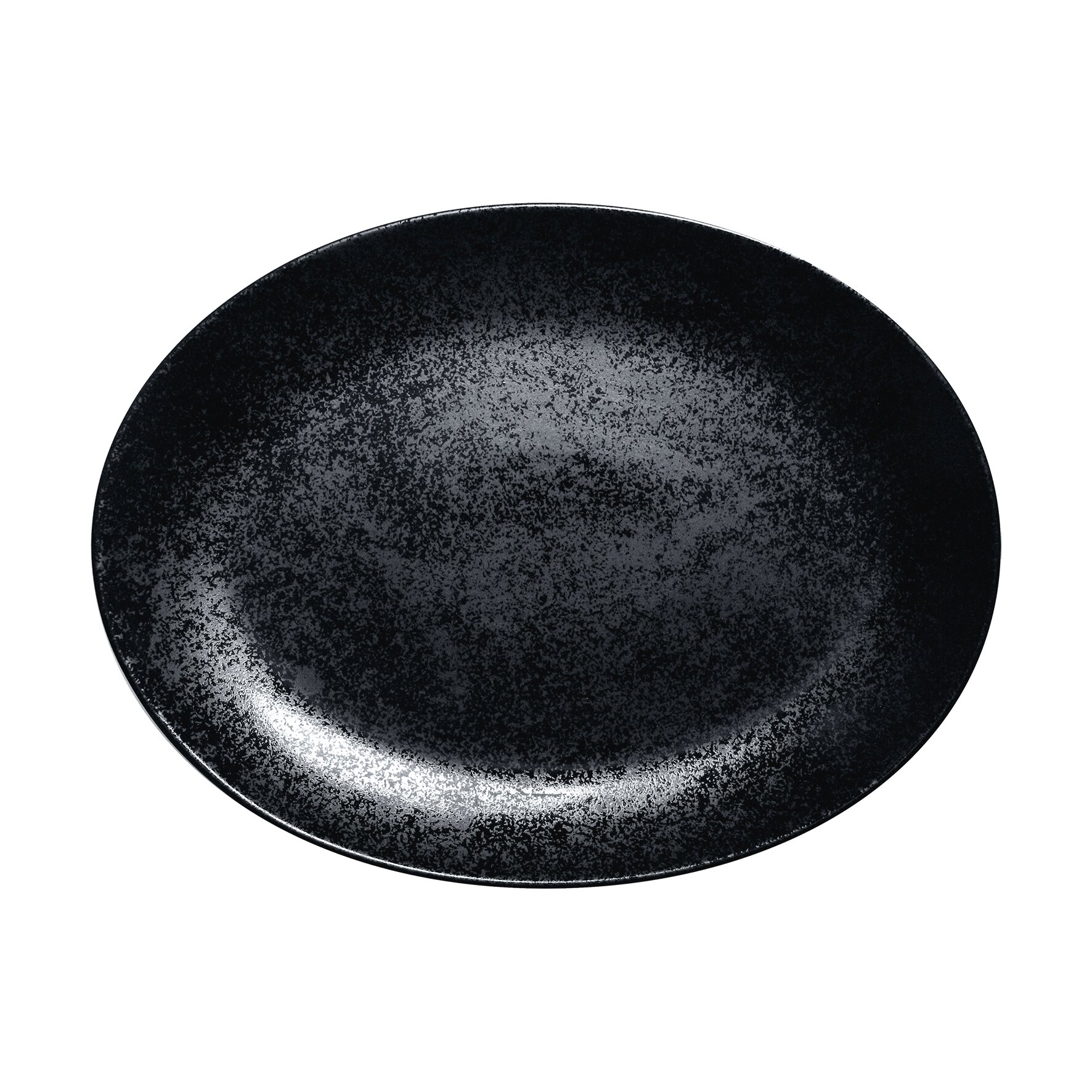 Platte oval 320 x 230 mm Karbon
