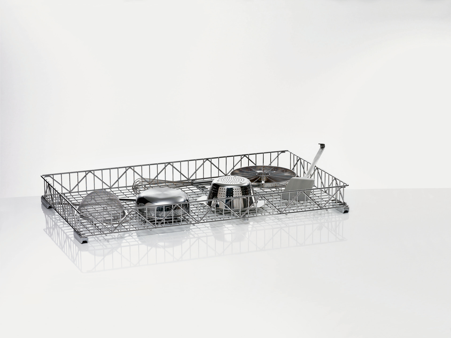Gerätekorb Edelstahl /  1240 x 700 x 165 mm