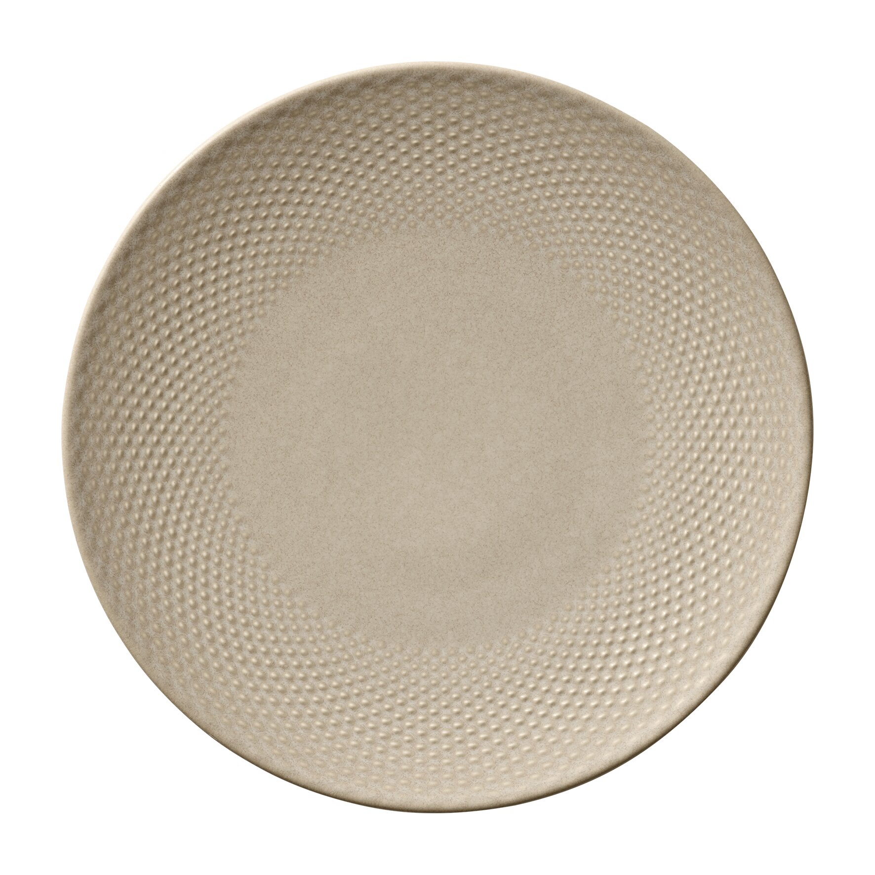 Coupteller flach rund Relief 240 mm almond Pine