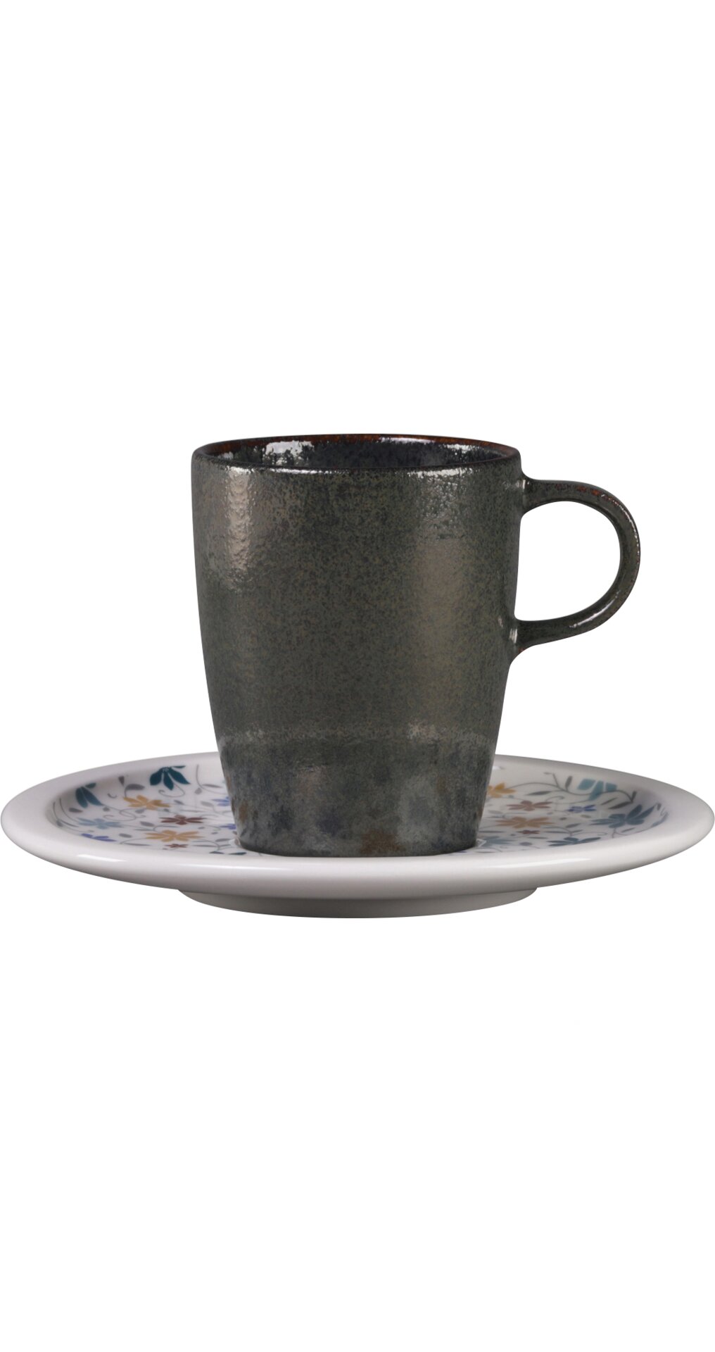 Kaffee-Untertasse 163 mm weiß mit Dekor Summer Ease Summer