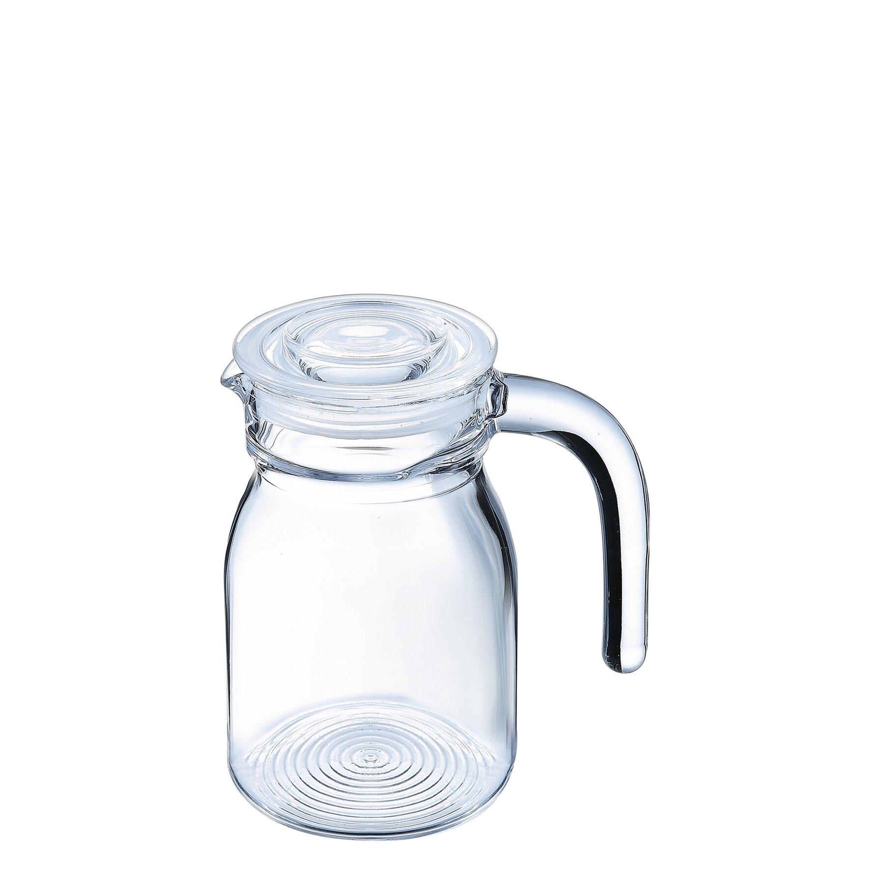 Krug mit Glasdeckel 0,50 l Spring
