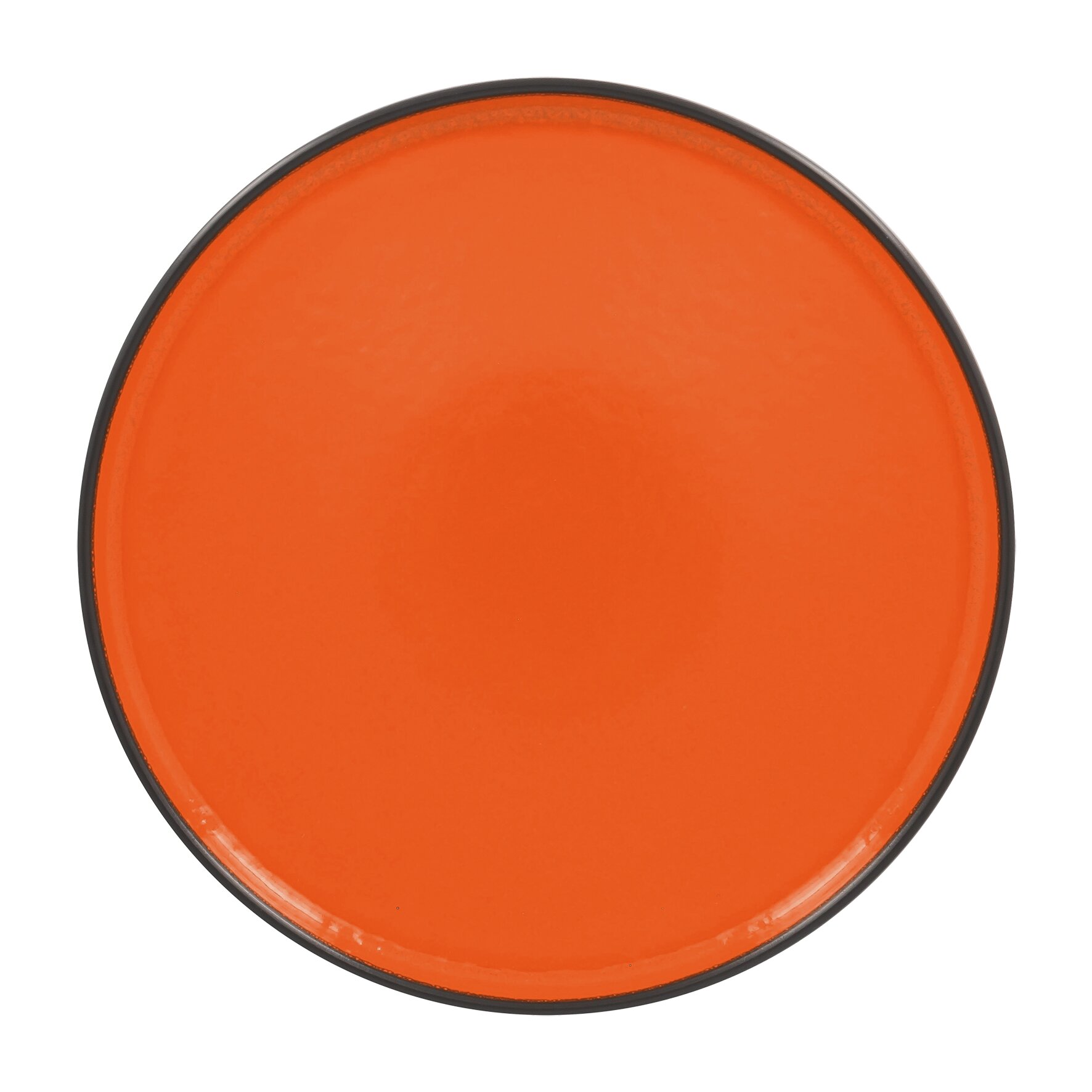 Teller flach ohne Rand 270 mm orange auch als Deckel für Teller tief FRNODP27