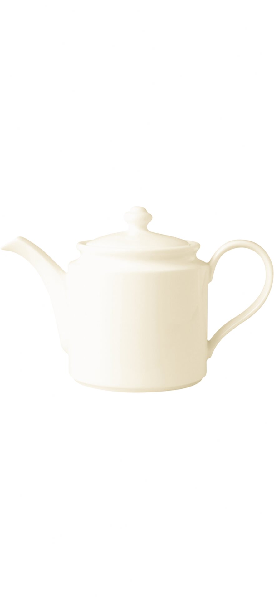 Teekanne mit Deckel 105 mm / 0,80 l creme Banquet