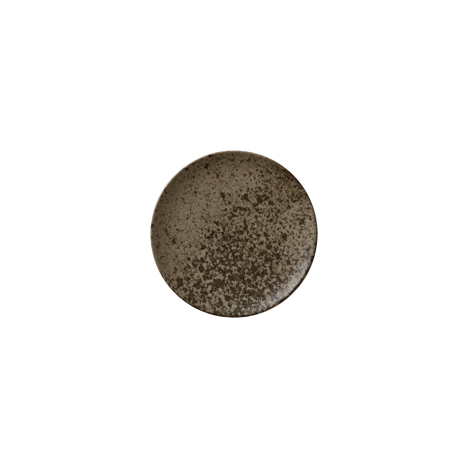 Coupteller flach 150 mm dark brown