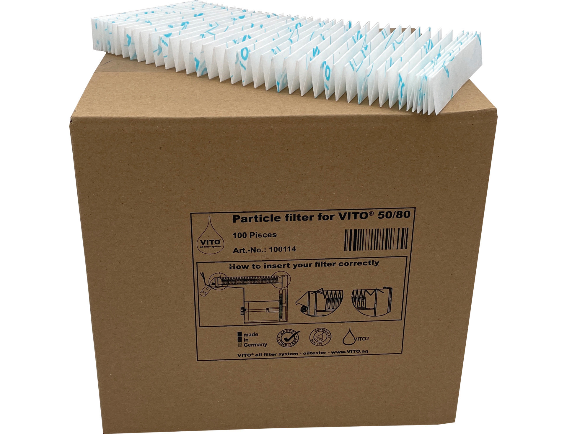 Filter für V50/80 / 100 Stück