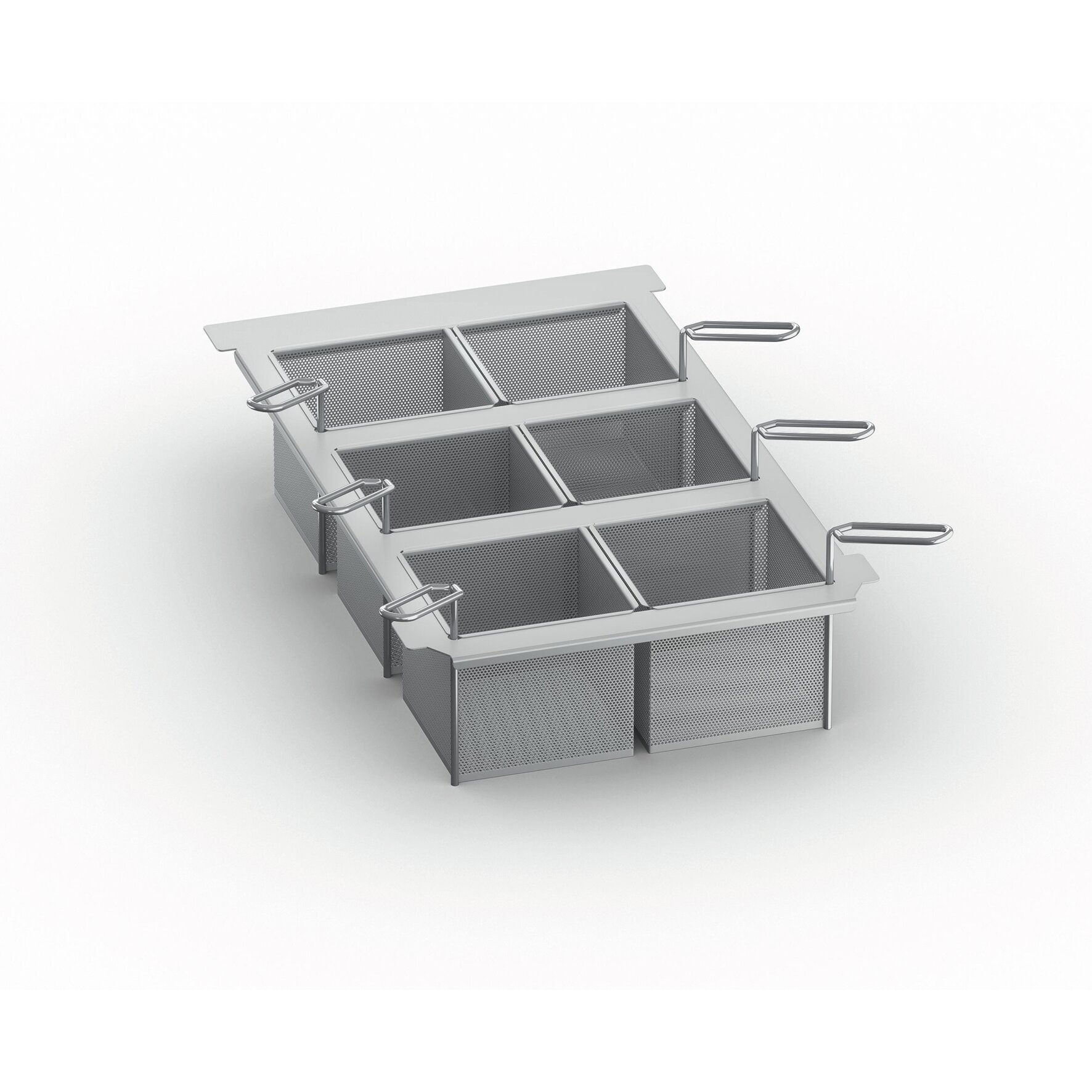 Kit 6 Portionskörbe GN 1/6 gelocht  passend für Typ 2-S