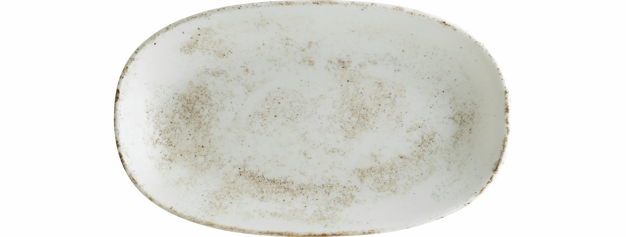 Platte oval Gourmet 238 x 142 mm Nacrous matt