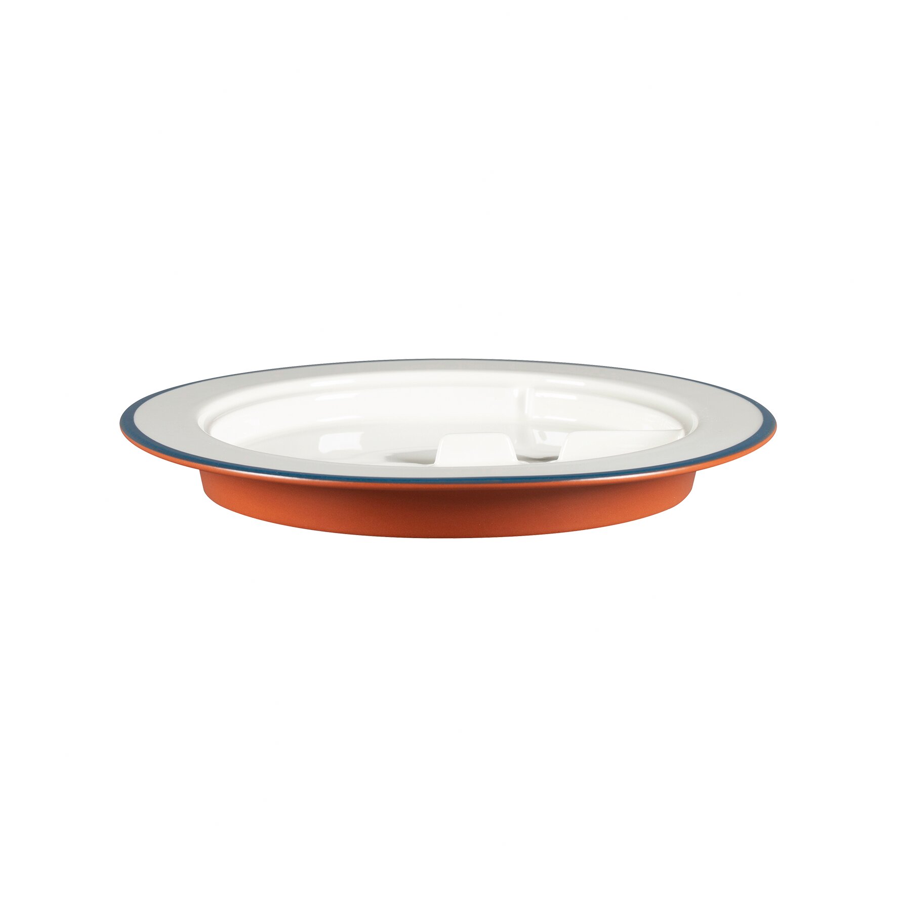 Teller flach mit Rand 230 mm brown Sensate