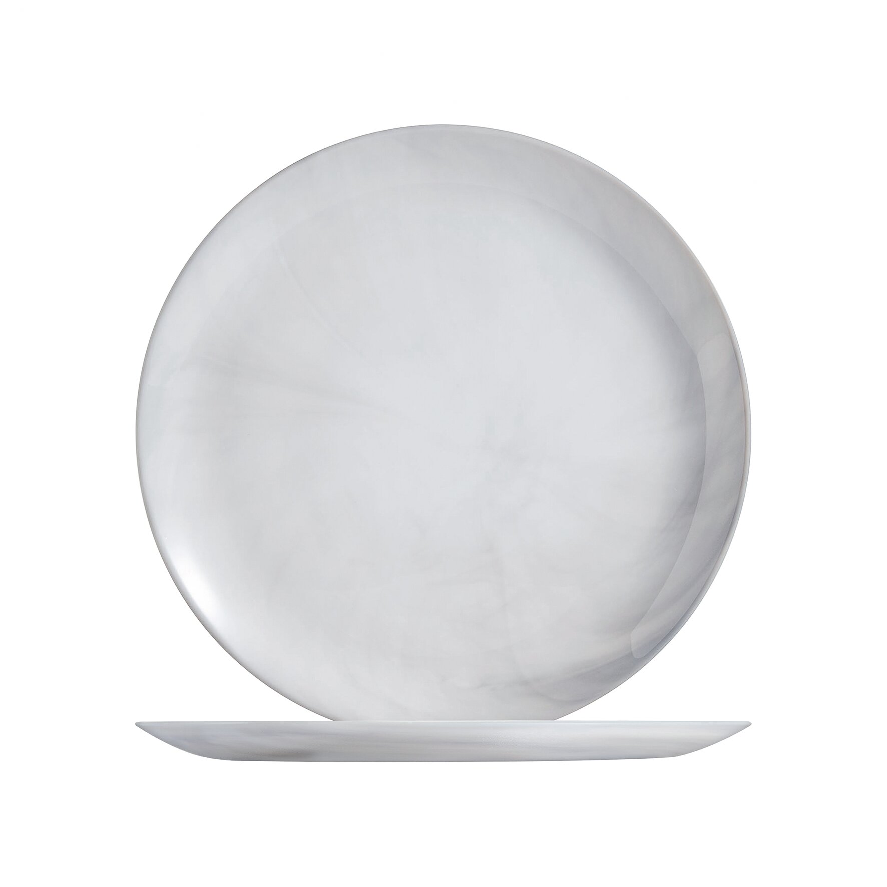 Coupteller flach 250 mm Marble Granit Diwali