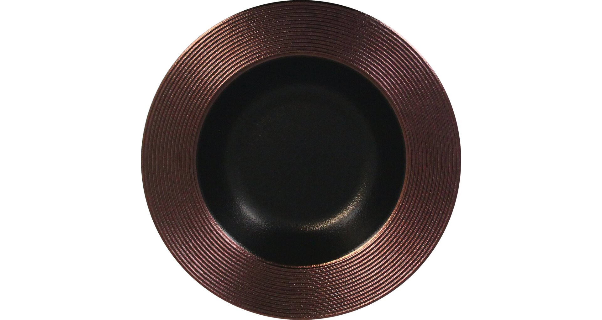 Teller tief 230 mm bronze