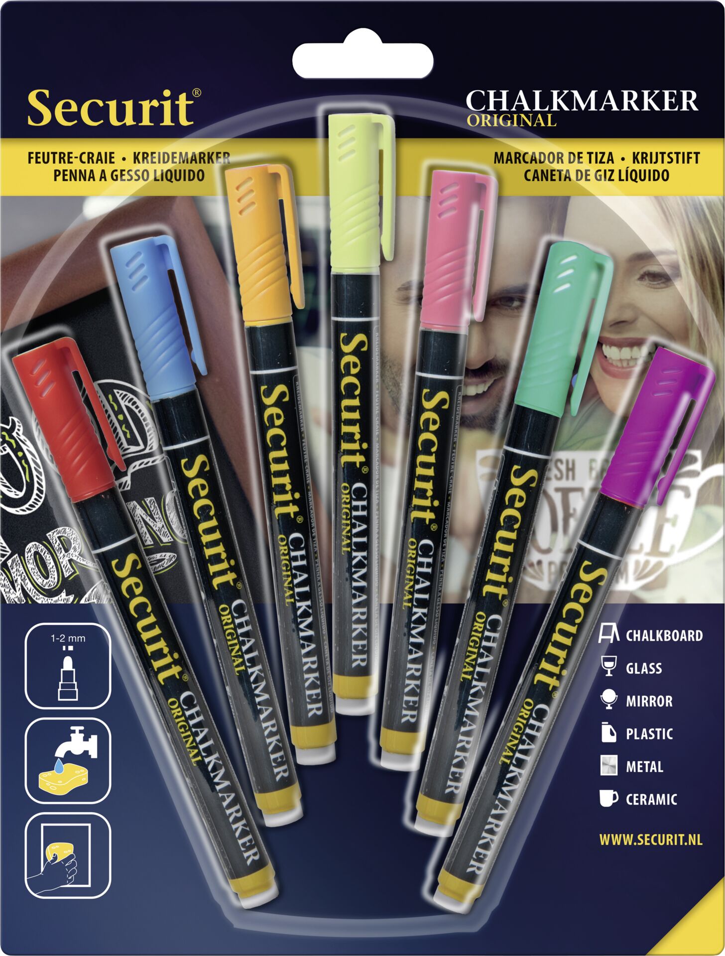 Kreidemarker-Set bunt