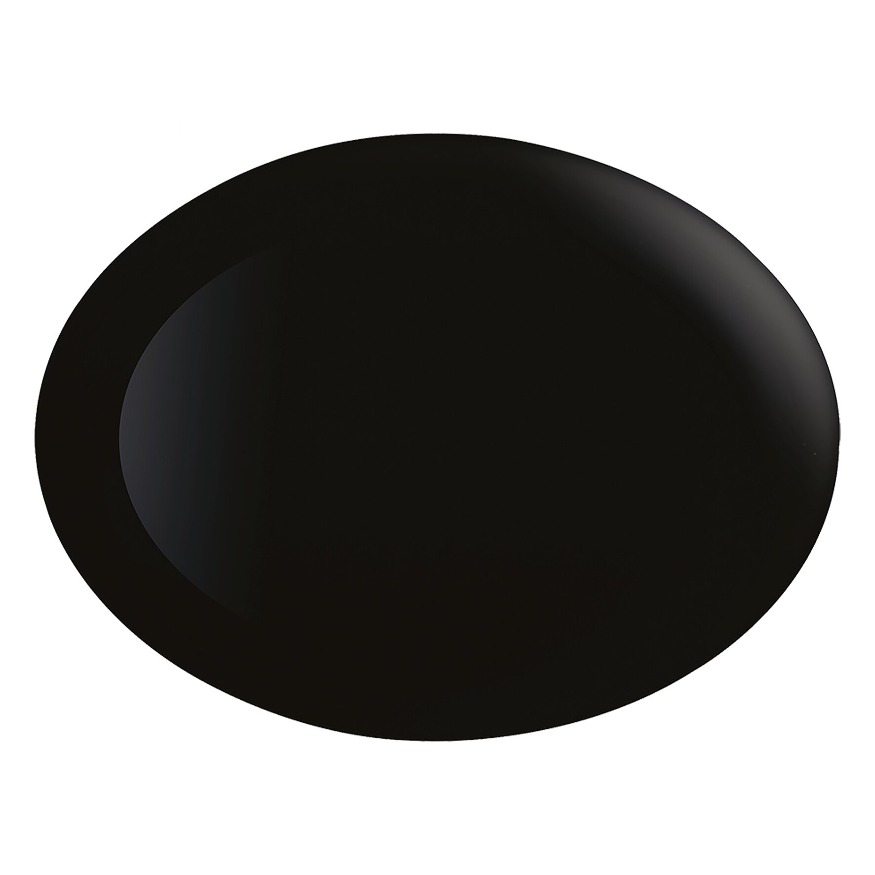 Platte oval 330 x 250 mm / 2,50 l schwarz