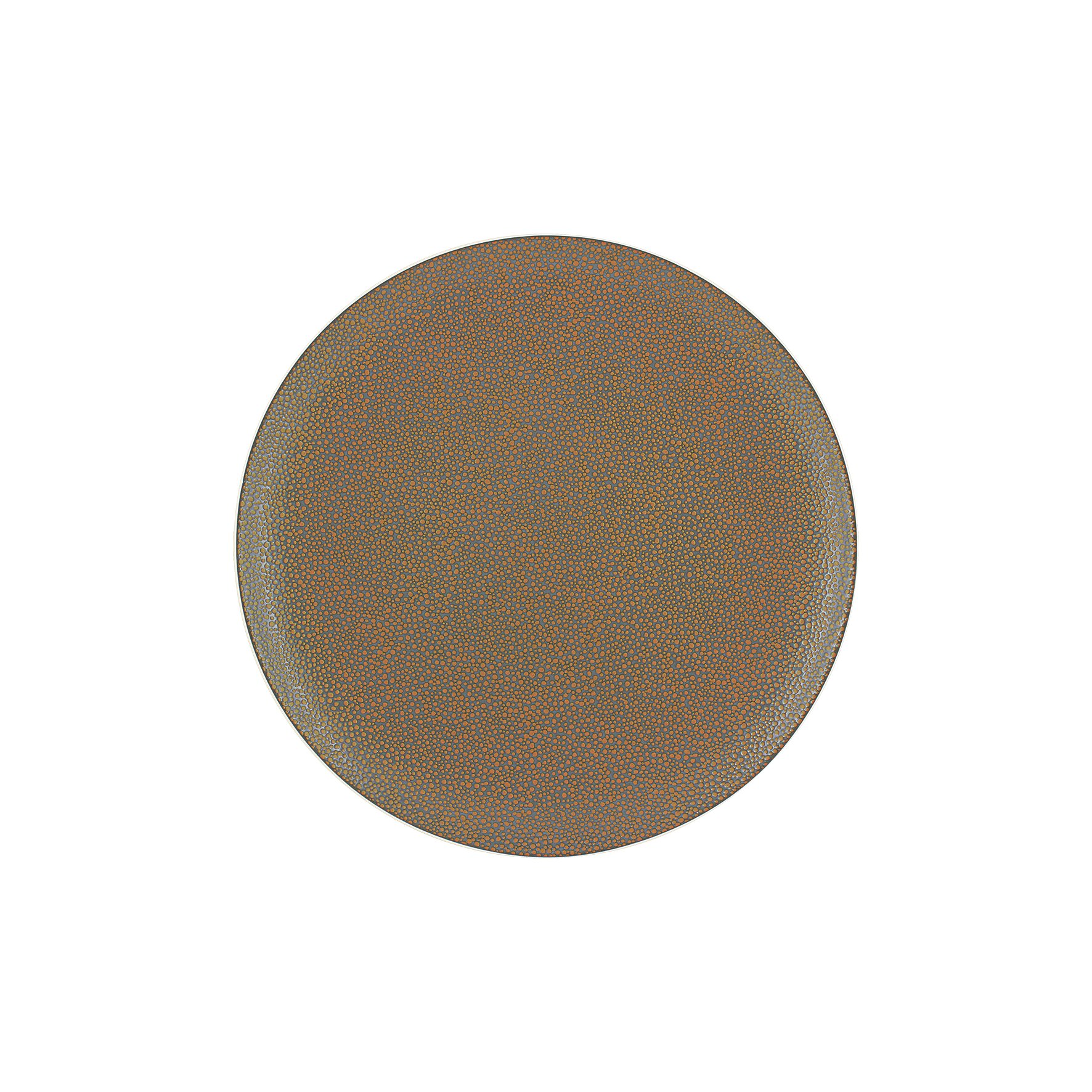 Coupteller flach rund 240 mm metallic gold