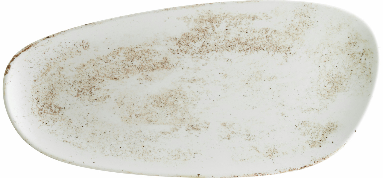Platte oval Vago 370 x 170 mm Nacrous matt
