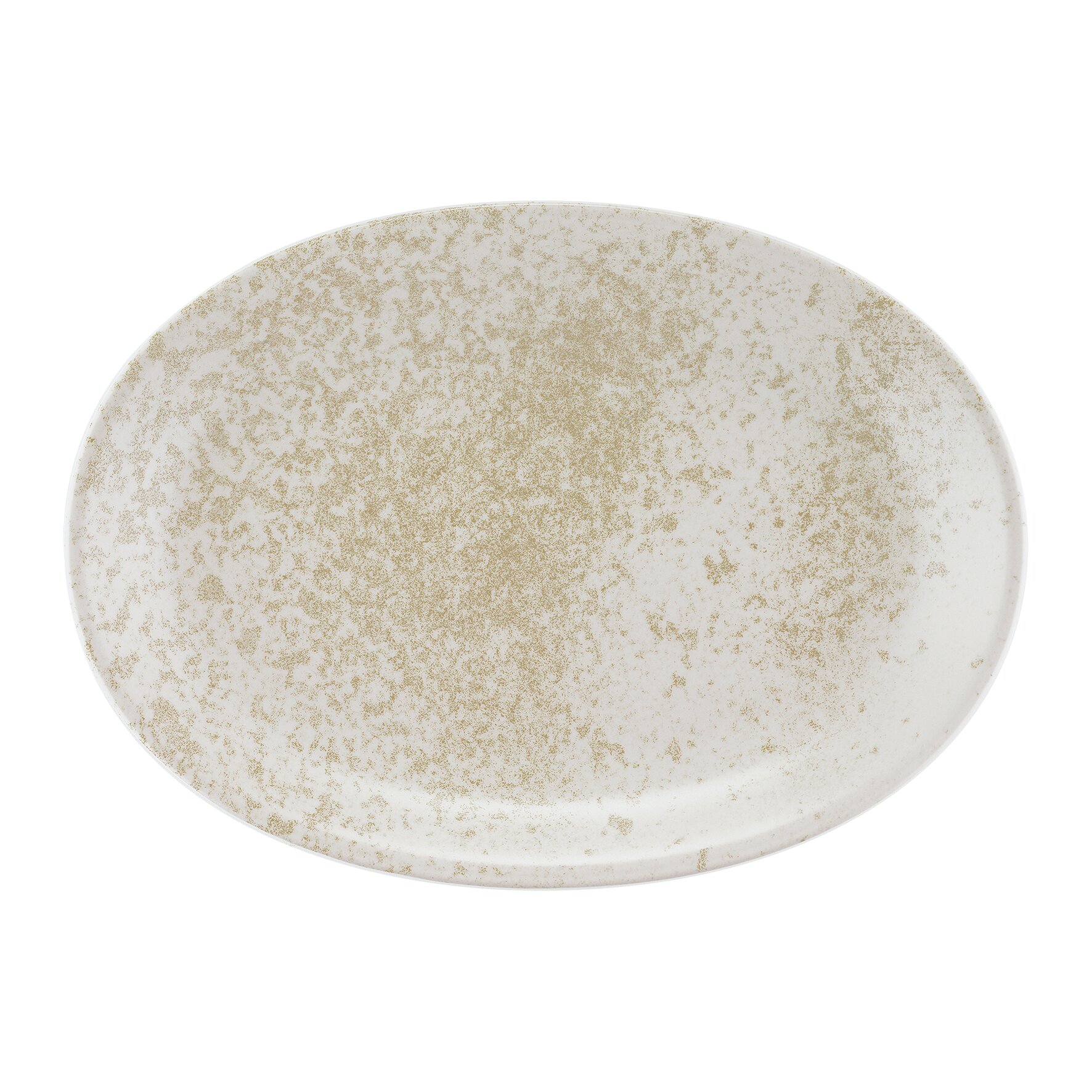 Platte oval 372 x 265 mm beige