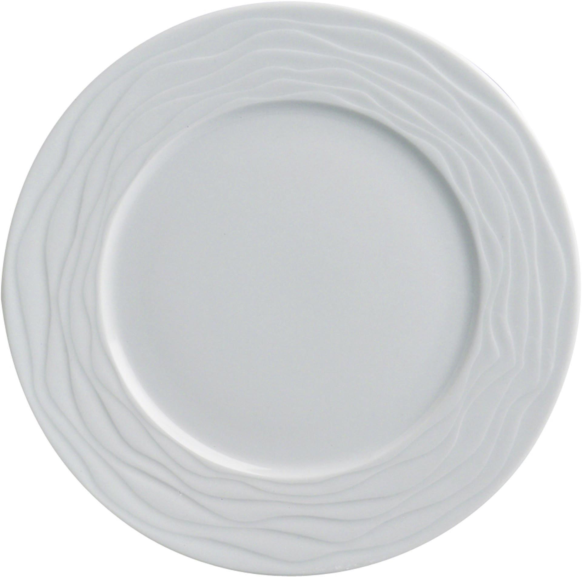Teller flach "curved" 27 cm Hotelporzellan