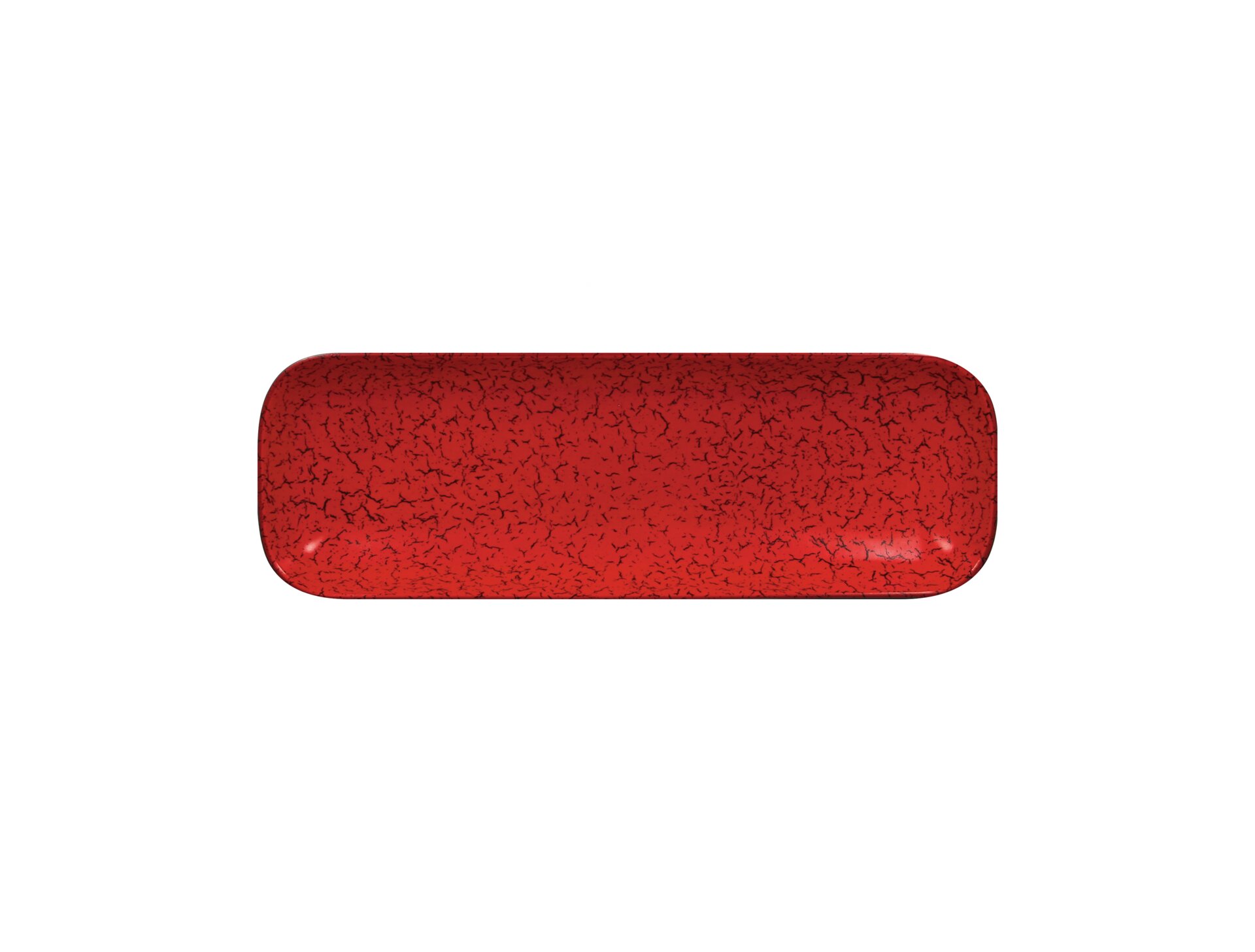 Schale rechteckig 330 x 110 mm rot