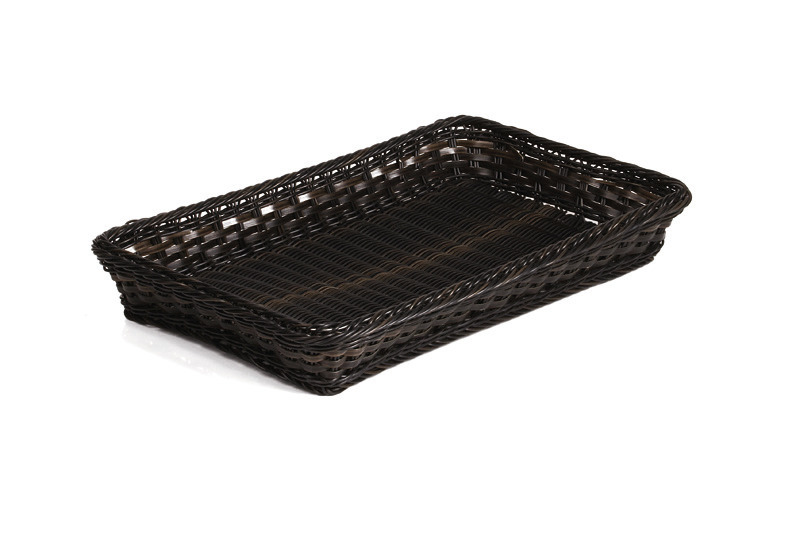 GN-Büfettkorb GN 1/3 325 x 175 x 100 mm stabile Ausführung braun-schwarz