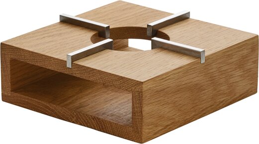 Stövchen Eiche 140 x 140 x 55 mm braun Flow & Serve