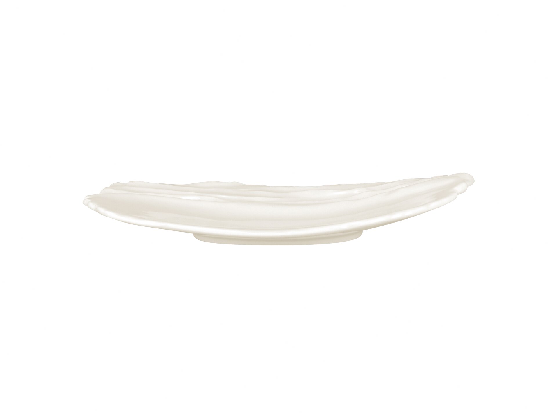 Teller flach mit Relief 270 x 185 mm weiß
