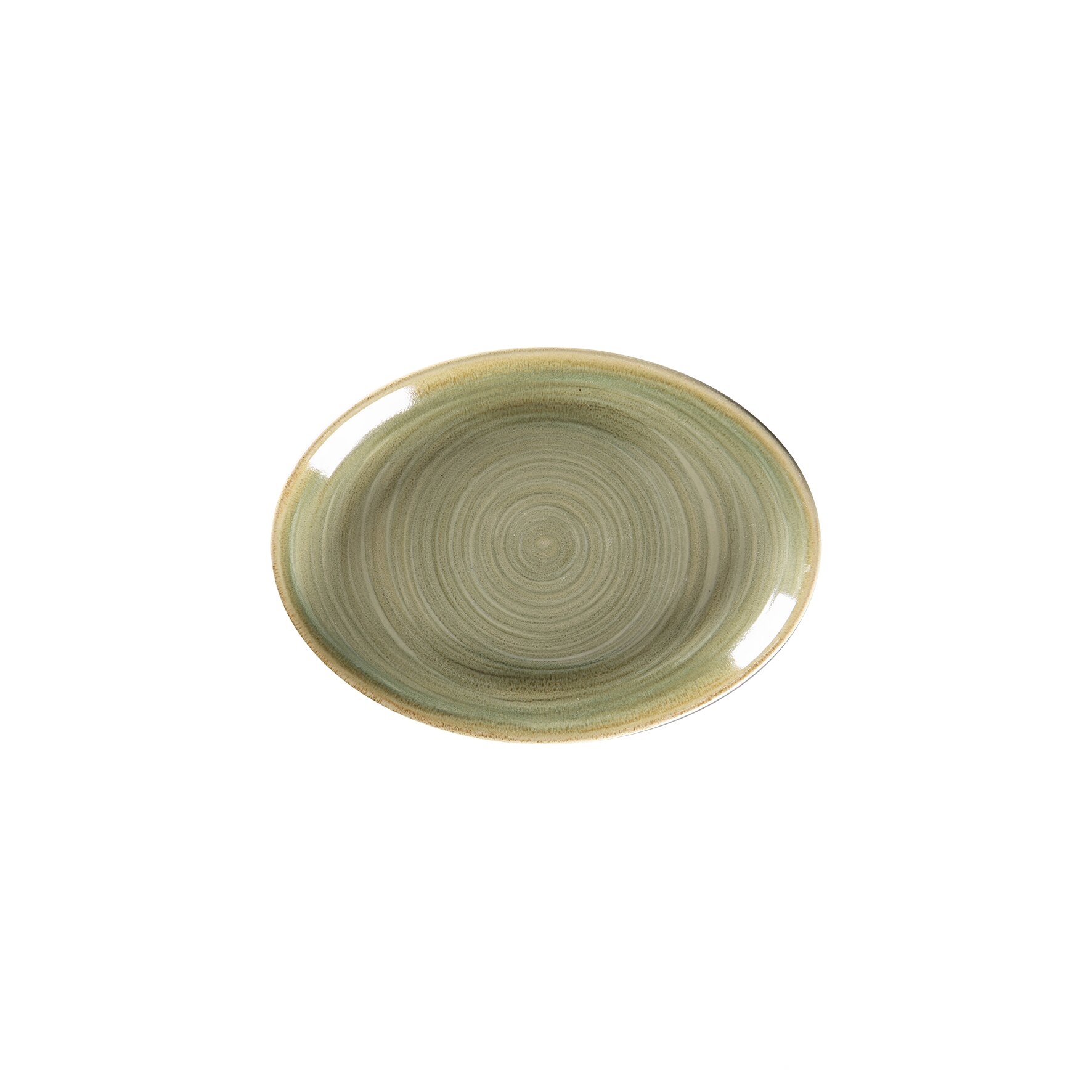 Platte oval 210 x 150 mm emerald green Spot Emerald Green