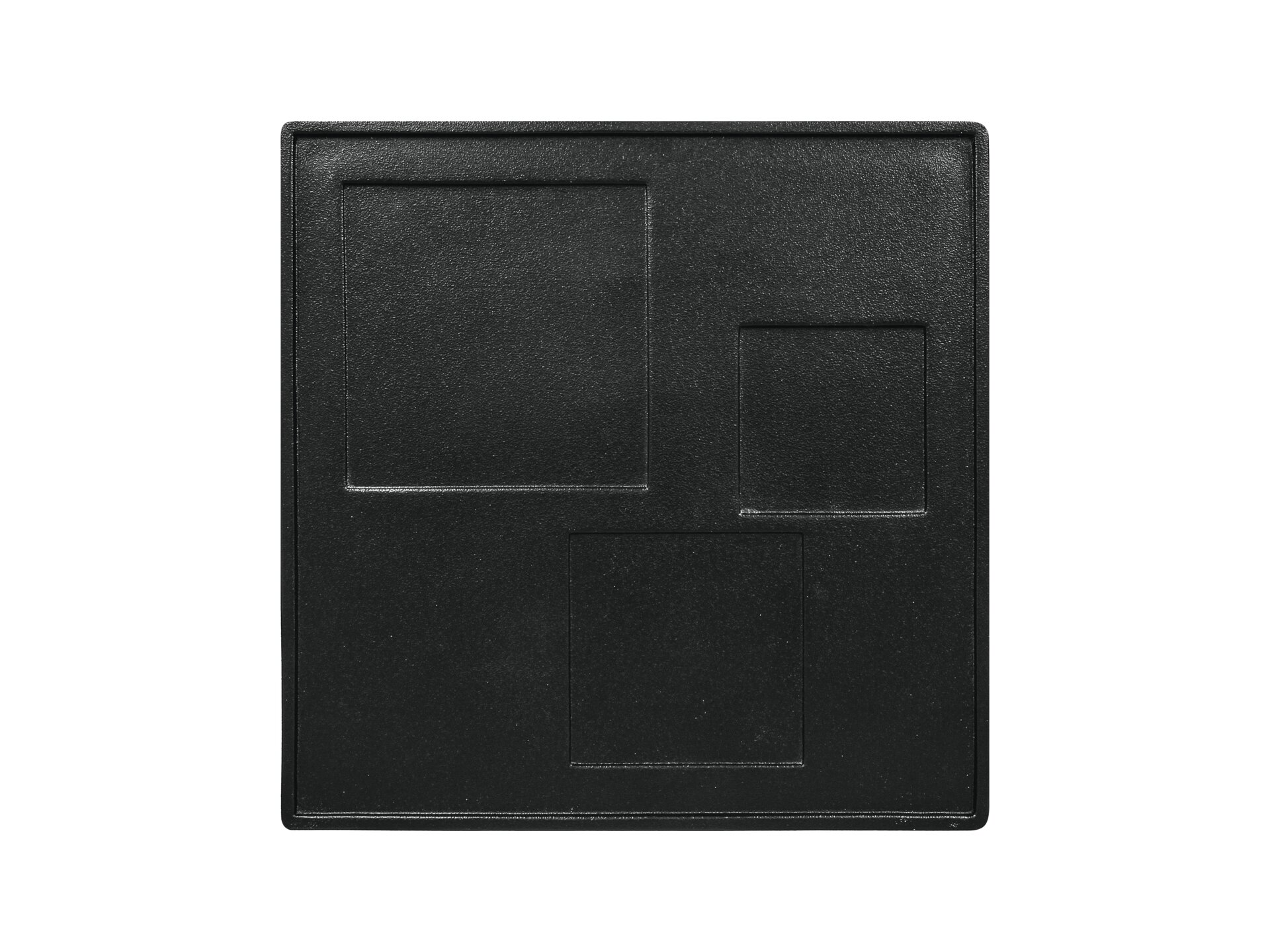 Platte quadratisch Unami 300 x 300 mm schwarz